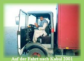 Auf der Fahrt nach Kabul 2001