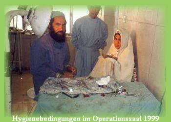 Hygienebedingungen im Operationssaal 1999